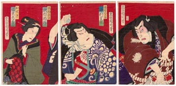 Toyohara Kunichika - Sumo Wrestlers – A Bond of Brotherhood