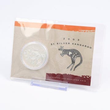 Australië. 1 Dollar 2003/2009 - Kangaroo (3 stuks) (Zonder