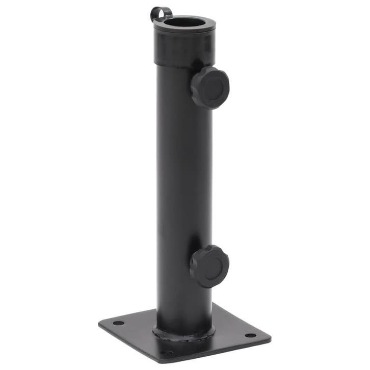vidaXL Parasolvoet voor Ø38/48 mm stok staal matzwart, Tuin en Terras, Parasols, Nieuw, Verzenden