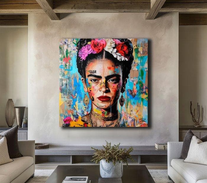 PLM-Art - Frida Kahlo Pop Art, Antiquités & Art, Art | Objets design