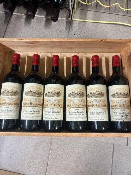 1988 Château Grand-Pey-Lescours - Saint-Émilion Grand Cru -, Verzamelen, Wijnen