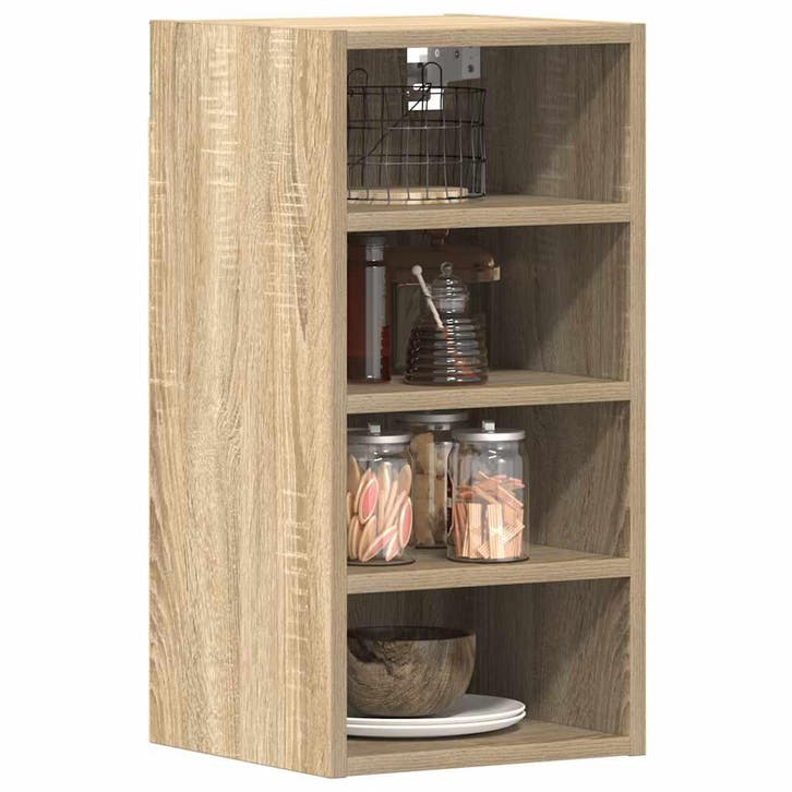 vidaXL Bovenkast Riga 30x29,5x60 cm bewerkt hout sonoma, Huis en Inrichting, Kasten | Overige, Nieuw, Verzenden