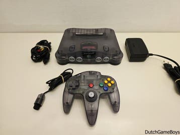 Nintendo 64 / N64 - Console - Smoke Black + Controller - Fun, Games en Spelcomputers, Spelcomputers | Nintendo 64, Verzenden, Gebruikt
