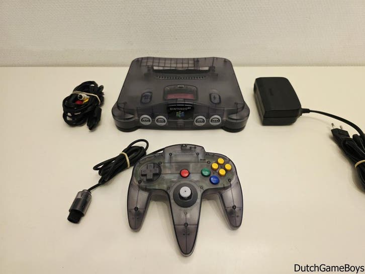 Nintendo 64 / N64 - Console - Smoke Black + Controller - Fun, Games en Spelcomputers, Spelcomputers | Nintendo 64, Gebruikt, Verzenden