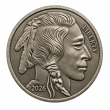 Verenigde Staten. 5 x 2026 1 oz Titanium Buffalo Round BU