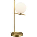LED Tafellamp - Trion Pora - E14 Fitting - Rond - Mat Goud -, Verzenden