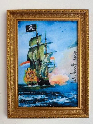 Peter Klashorst (1957) - pirate ship