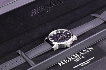 Hermann Stellar - Automatic Swiss Made - Aventurine Black -, Nieuw