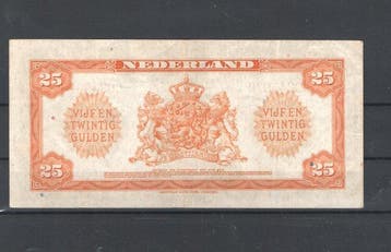 Nederland. - 25 Gulden - 1943 - Pick 67 (Zonder