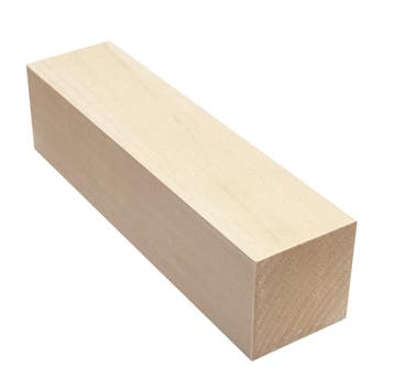 Netjes geschaafd blok lindehout (5x5x20 cm, om te bewerken, Doe-het-zelf en Bouw, Verzenden, Nieuw