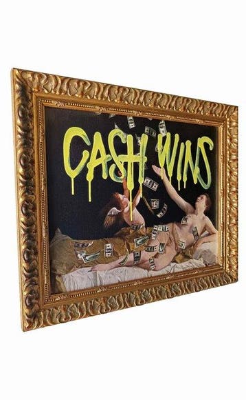 DKT Nando - Cash Wins - XL Framed Media Painting