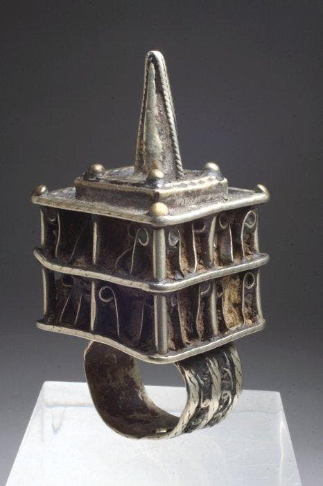 Haar ornament - Marokko - ring met vlecht, Antiquités & Art, Art | Art non-occidental