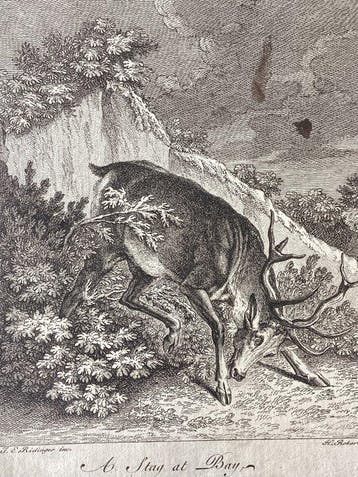 Johann Elias Ridinger (1698-1767) after, engraved by HC, Antiek en Kunst