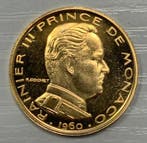 Monaco. 1 Franc 1960 Rainier III. Essai en or, Postzegels en Munten