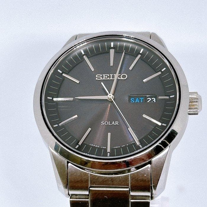 Seiko - Solar - Zonder minimumprijs - V158-0AM0 - Heren -, Bijoux, Sacs & Beauté, Montres | Anciennes | Antiquités
