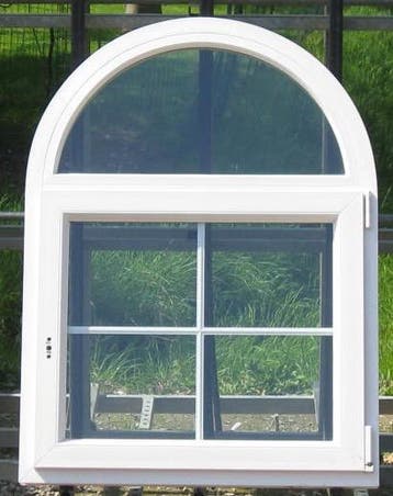 pvc boograam , raam , chassis , venster 88 x 119 creme, Ophalen of Verzenden, Raamkozijn