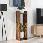 vidaXL Plantenstand Gerookte Eik 30 x 30 x 100 cm, Verzenden