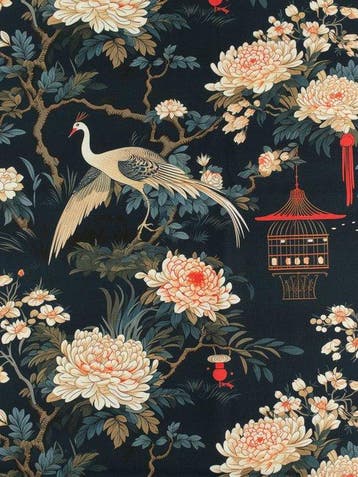 TexStilArt - Imperial Garden - Exclusieve stof 100% katoen