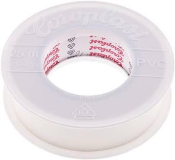 Elektrische Isolatietape Vde-Getest 25mm/25m Wit, Verzenden, Nieuw
