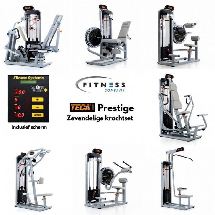 Teca - Prestige - Zevendelige Krachtset - Incl. Scherm, Sports & Fitness, Équipement de fitness, Enlèvement ou Envoi