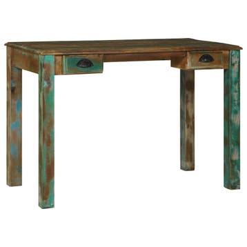 vidaXL Schrijfbureau Bruin 112 x 55 x 76 cm Massief, Verzenden