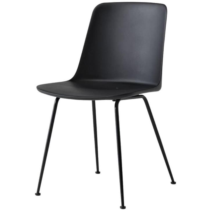 &tradition Rely Hw70 Stoel Buiten Zwart - Eetkamerstoel -, Maison & Meubles, Chaises, Envoi