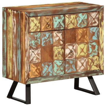 vidaXL Ladekast 70x35x70 cm massief gerecycled hout, Verzenden