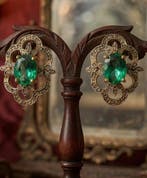 Zonder minimumprijs - Oorbellen - 9 kt. Zilver, Geel goud, Handtassen en Accessoires, Oorbellen, Nieuw