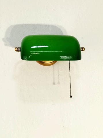 Wandkandelaar - Wandlamp, bankierslamp - Kristal, Metaal -
