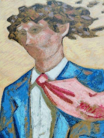 Giampaolo Talani (1955-2018) - Figura di uomo con rosa, Antiquités & Art