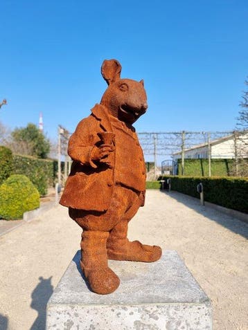 Beeldje - Rat with Drink - IJzer