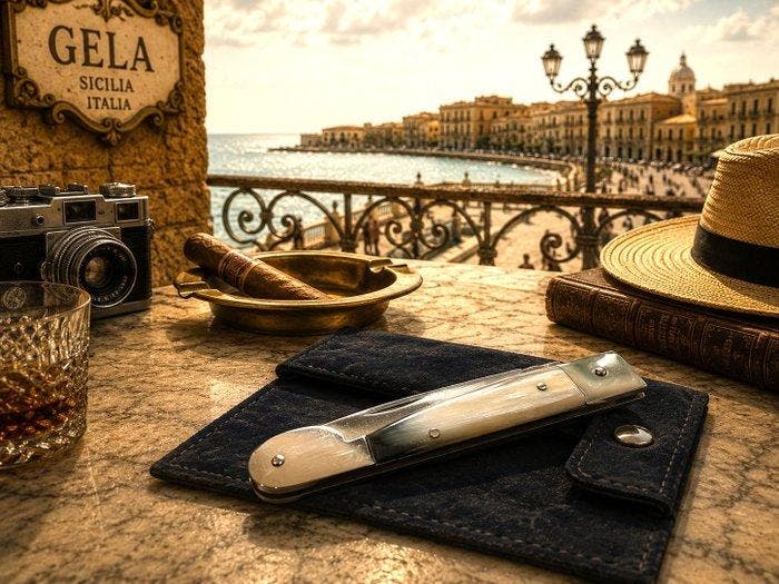 Fraraccio Coltello Fraraccio La Zammara Gela 19,5 cm –, Antiek en Kunst, Antiek | Keukengerei