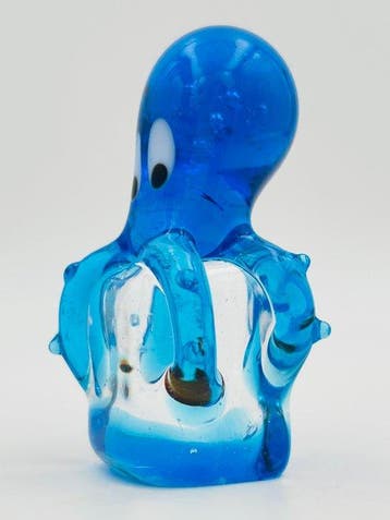 Handmade Murano glass - Sculpture, Polpo sopra la boccia - 7