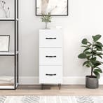 vidaXL Dressoir 34,5x34x90 cm bewerkt hout wit, Huis en Inrichting, Kasten | Dressoirs, Verzenden, Nieuw