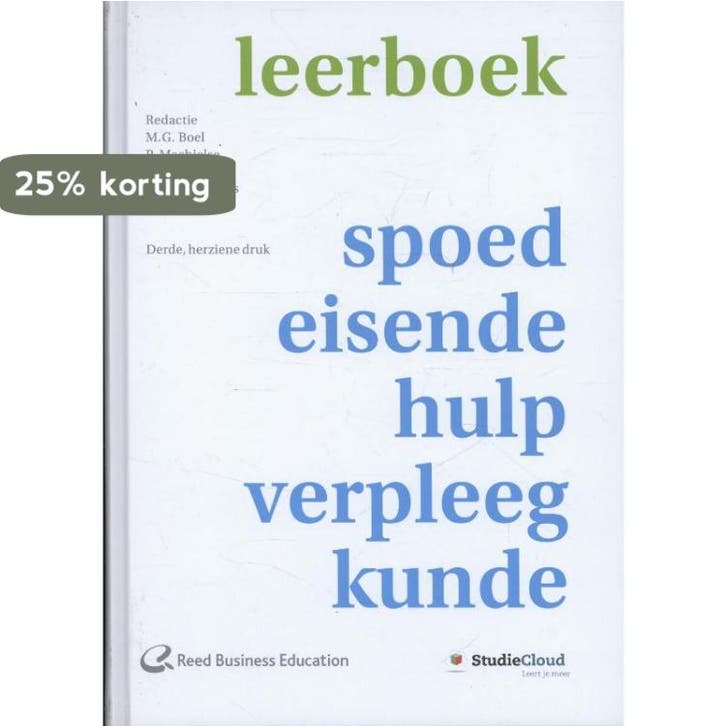 Leerboek spoedeisende-hulp-verpleegkunde 9789035235380, Livres, Science, Envoi