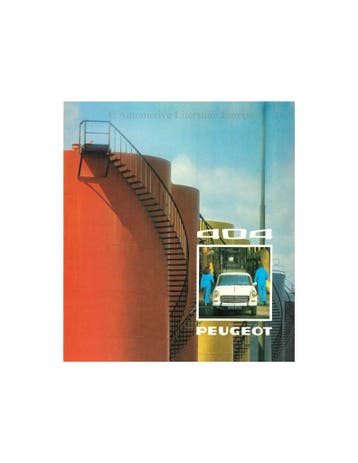 1974 PEUGEOT 404 SEDAN BROCHURE NEDERLANDS, Nieuw
