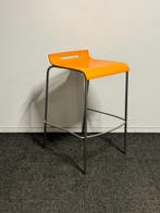 Oranje Van der Sluis Kruk – Refurbished Design met Chroom, Ophalen of Verzenden, Stoel