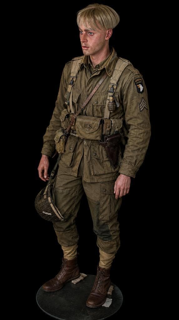 Handgeschilderde realistische museum mannequin, Collections, Objets militaires | Général, Envoi