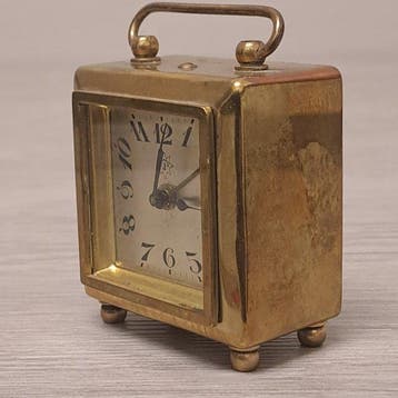 Reisklok - Junghans - Art Deco Brons - 1900-1910 -