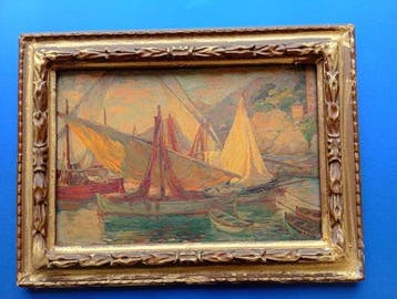 Angelini L. (XX) - Barche nel porto