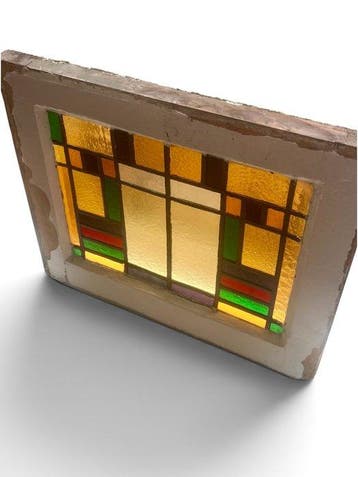 Vitrail - 1920’s - original wooden frame - 1920-1930 - Art