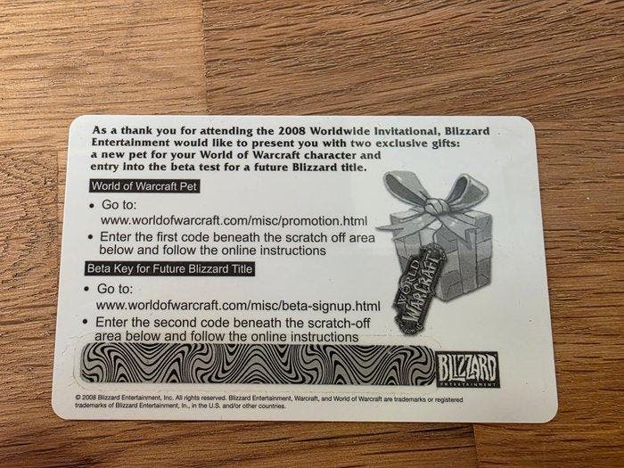 Blizzard - World of Warcraft - Worldwide Invitational Paris, Games en Spelcomputers, Spelcomputers | Overige Accessoires