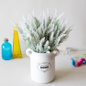Kunst Boeket met Vaas - Lavendel Plastic Bloemen Luxe, Verzenden, Nieuw
