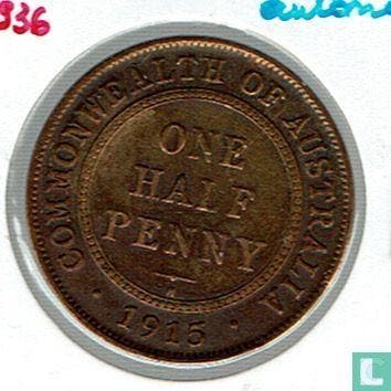 Australië ½ penny 1915 H, Postzegels en Munten, Munten | Oceanië, Losse munt, Verzenden