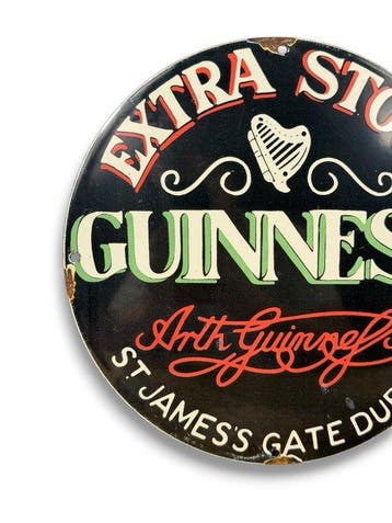 Guinness - Plaque émaillée - Émail, Antiquités & Art
