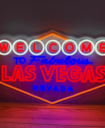Las Vegas - Neonlichtbord - plexiglas