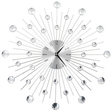 vidaXL Wandklok met quartz-mechanisme 50 cm modern ontwerp, Verzenden, Nieuw