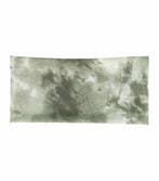 Haarband Stof 11cm - Tie Dye Patroon - Groen Grijs, Nieuw