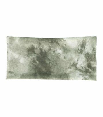 Haarband Stof 11cm - Tie Dye Patroon - Groen Grijs, Nieuw