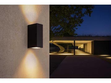 Veiling - 20 x Buitenwandlamp – GU10 – Rechthoek, Nieuw